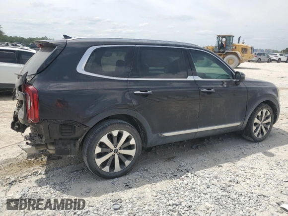 2022 Kia Telluride S with VIN 5XYP6DHC7NG248427, listed as a Copart auction lot 53968555 with 57,517 mi miles and Salvage title. Bid and sale history available at DreamBid. Image 3.