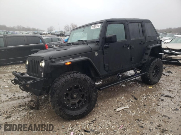 2017 Jeep Wrangler Unlimited Rubicon Recon z VIN 1C4HJWFG8HL581524, wystawiony jako Copart lot #81304384 z przebiegiem 53 287 mil mil oraz Szkoda całkowita • Salvage title. Historia ofert i sprzedaży dostępna na DreamBid. Obrazek 1.