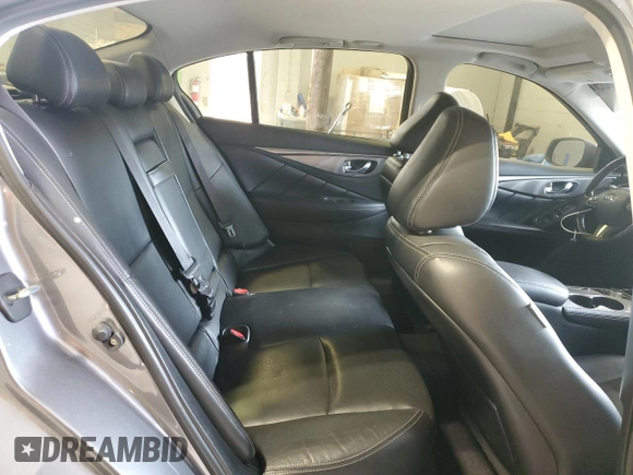 2015 Infiniti Q50 Premium with VIN JN1BV7AR7FM397212, listed as a Copart auction lot 54389605 with 140,338 mi miles and Salvage Title. Bid and sale history available at carsss.com. Image 10.