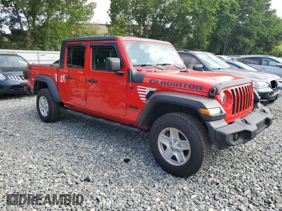 2020 Jeep Gladiator Sport S z VIN 1C6HJTAG3LL149915, wystawiony jako Copart lot #62252205 z przebiegiem 48 705 mil mil oraz Szkoda całkowita • Salvage title. Historia ofert i sprzedaży dostępna na DreamBid. Obrazek 4.