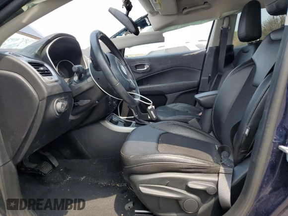 2019 Jeep Compass Latitude with VIN 3C4NJDBB3KT646082, listed as a Copart auction lot 60511205 with 41,096 mi miles and Salvage title. Bid and sale history available at DreamBid. Image 7.