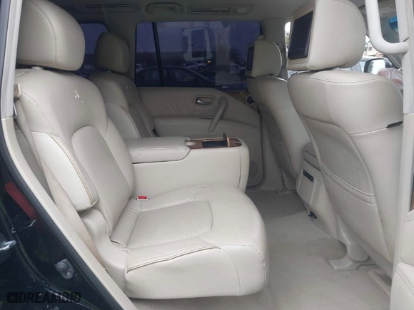 2011 Infiniti QX56 7-passenger with VIN JN8AZ2NE1B9001378, listed as a IAAI auction lot 41681581 with NaN miles. Bid and sale history available at carsss.com. Image 8.