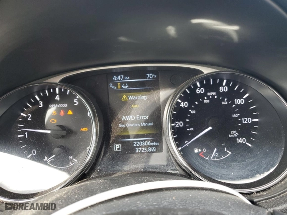 2015 Nissan Rogue SL with VIN 5N1AT2MVXFC827326, listed as a Copart auction lot 50641045 with 220,806 mi miles and Clean Title. Bid and sale history available at carsss.com. Image 9.