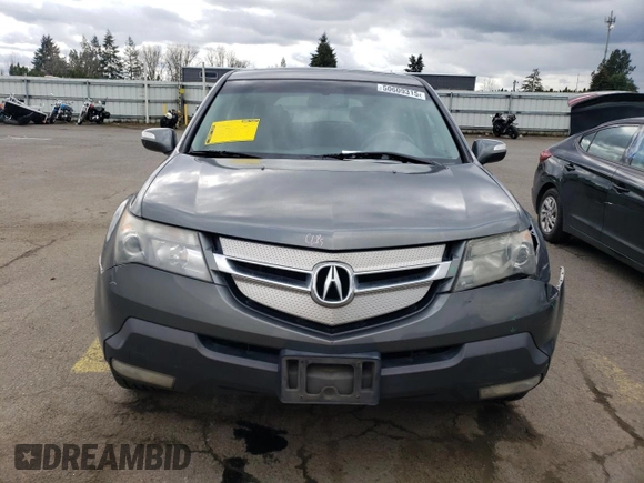 2008 Acura MDX with VIN 2HNYD282X8H523827, listed as a Copart auction lot 50609315 with 202,211 mi miles and Salvage Title. Bid and sale history available at DreamBid. Image 5.