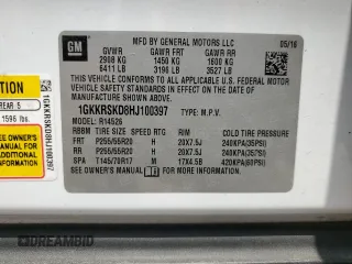 2017 GMC Acadia Limited z VIN 1GKKRSKD8HJ100397, wystawiony jako Copart lot #54320075 z przebiegiem 107 684 mil mil oraz Szkoda całkowita • Salvage title. Historia ofert i sprzedaży dostępna na DreamBid. Obrazek 14.