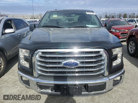 2015 Ford F-150 XL with VIN 1FTEW1CP7FFC11124, listed as a Copart auction lot 41777125 with 105,215 mi miles and Salvage title. Bid and sale history available at DreamBid. Image 5.