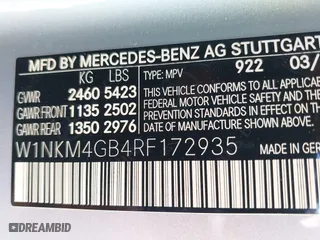 2024 Mercedes-Benz GLC with VIN W1NKM4GB4RF172935, listed as a IAAI auction lot 41693970 with 1,949 mi miles. Bid and sale history available at carsss.com. Image 9.