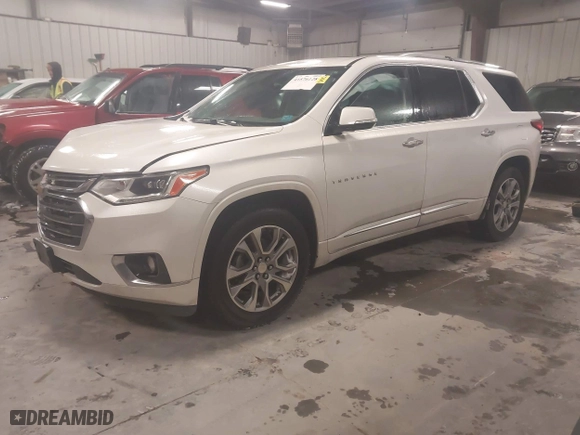 2018 Chevrolet Traverse Premier with VIN 1GNEVJKW2JJ103924, listed as a IAAI auction lot 41576128 with 128,694 mi miles. Bid and sale history available at carsss.com. Image 17.