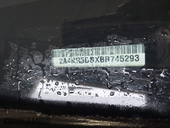 2011 Chrysler Town & Country Touring with VIN 2A4RR5DGXBR745293, listed as a IAAI auction lot 41862089 with 999,999 mi miles. Bid and sale history available at carsss.com. Image 11.