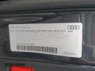 2020 Audi A5 Sportback Premium Plus with VIN WAUCNCF55LA019853, listed as a Copart auction lot 80907423 with 30,866 mi miles. Bid and sale history available at carsss.com. Image 12.
