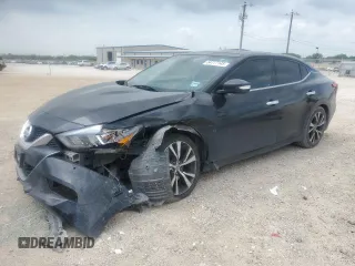 2016 Nissan Maxima SL with VIN 1N4AA6AP7GC384776, listed as a Copart auction lot 54777145 with 107,140 mi miles and Salvage title. Bid and sale history available at DreamBid. Image 1.