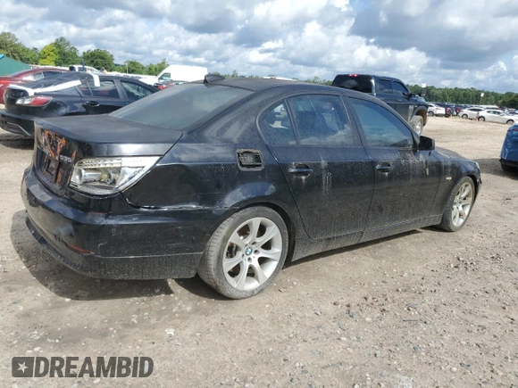 2008 BMW 5 Series 535i z VIN WBANW13588CZ74124, wystawiony jako Copart lot #60906045 z przebiegiem Nie podano mil oraz Czysty tytuł • Clean title. Historia ofert i sprzedaży dostępna na DreamBid. Obrazek 3.