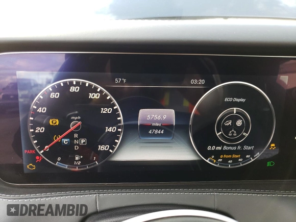 2018 Mercedes-Benz S-Class S 560 with VIN WDDXJ8GB2JA033617, listed as a Copart auction lot 37422483 with 47,844 mi miles. Bid and sale history available at carsss.com. Image 9.