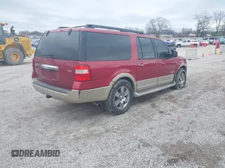 2007 Ford Expedition Max Eddie Bauer with VIN 1FMFK18587LA86155, listed as a IAAI auction lot 41520120 with 232,140 mi miles and . Bid and sale history available at DreamBid. Image 4.