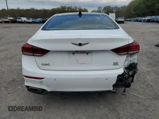 2020 Genesis G80 3.8L with VIN KMTFN4JE5LU334567, listed as a Copart auction lot 51872595 with 66,126 mi miles and Salvage Title. Bid and sale history available at carsss.com. Image 6.