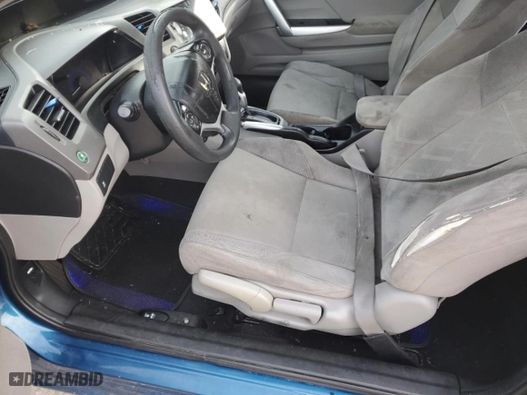 2012 Honda Civic Cpe EX with VIN 2HGFG3B80CH538273, listed as a Copart auction lot 89399945 with 0 mi miles and Salvage Title. Bid and sale history available at carsss.com. Image 7.