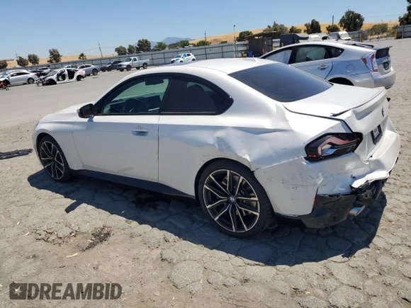 2023 BMW 2 Series 230i with VIN 3MW23CM02P8C97734, listed as a Copart auction lot 63805255 with 6,140 mi miles and Salvage title. Bid and sale history available at DreamBid. Image 2.