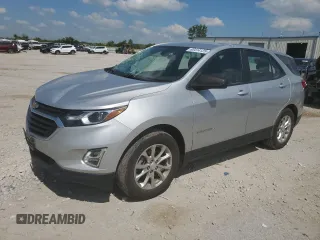 2021 Chevrolet Equinox LS with VIN 3GNAXHEV3MS181524, listed as a Copart auction lot 63414125 with 44,343 mi miles and Salvage title. Bid and sale history available at DreamBid. Image 1.