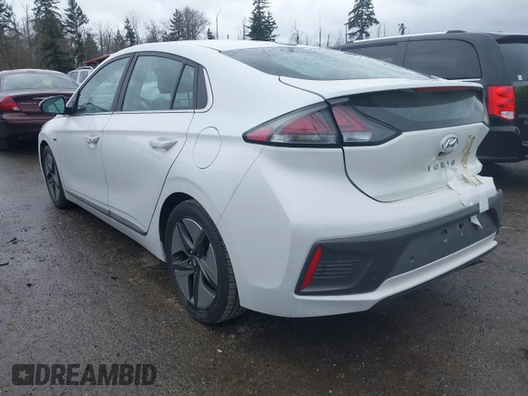 2020 Hyundai Ioniq Limited with VIN KMHC05LC5LU240296, listed as a IAAI auction lot 41828416 with 71,276 mi miles and . Bid and sale history available at DreamBid. Image 3.