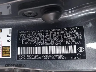 2017 Toyota Prius Two z VIN JTDKARFU1H3047245, wystawiony jako IAAI lot #41736442 z przebiegiem 46 357 mil mil oraz . Historia ofert i sprzedaży dostępna na DreamBid. Obrazek 9.