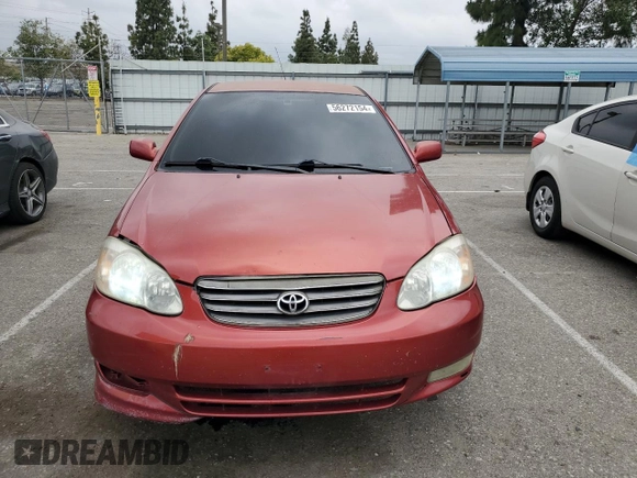 2003 Toyota Corolla CE with VIN 1NXBR32E63Z118863, listed as a Copart auction lot 54616565 with 233,229 mi miles and Salvage Title. Bid and sale history available at DreamBid. Image 5.