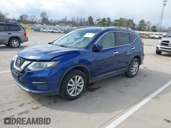 2018 Nissan Rogue SV with VIN 5N1AT2MV5JC711525, listed as a IAAI auction lot 41887956 with 153,893 mi miles. Bid and sale history available at carsss.com. Image 2.