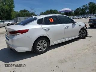 2016 Kia Optima LX with VIN KNAGT4L34G5086877, listed as a Copart auction lot 52037585 with 147,478 mi miles and Salvage Title. Bid and sale history available at carsss.com. Image 3.