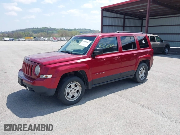2014 Jeep Patriot Sport with VIN 1C4NJPBBXED843374, listed as a IAAI auction lot 42050067 with 155,685 mi miles. Bid and sale history available at carsss.com. Image 2.