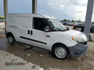 2017 Ram ProMaster City Cargo Tradesman with VIN ZFBERFAB5H6D29435, listed as a Copart auction lot 61988835 with 207,755 mi miles and Salvage title. Bid and sale history available at DreamBid. Image 4.