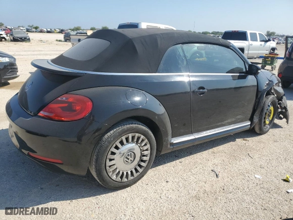 2013 Volkswagen Beetle Convertible 2.5L with VIN 3VW5X7AT1DM815682, listed as a Copart auction lot 71645144 with 123,403 mi miles and Salvage Title. Bid and sale history available at carsss.com. Image 3.
