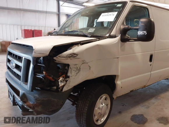 2012 Ford Econoline Cargo Commercial with VIN 1FTNE1EW1CDA97975, listed as a IAAI auction lot 41552574 with 54,665 mi miles and . Bid and sale history available at DreamBid. Image 6.