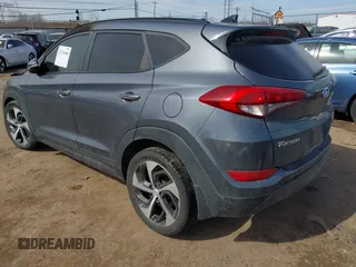 2016 Hyundai Tucson Limited with VIN KM8J33A22GU084298, listed as a IAAI auction lot 41718400 with Not Provided miles. Bid and sale history available at carsss.com. Image 3.