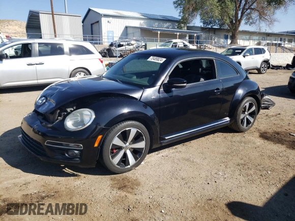 2014 Volkswagen Beetle Turbo R-Line with VIN 3VWVT7AT4EM606319, listed as a Copart auction lot 70489824 with Not Provided miles and Salvage Title. Bid and sale history available at DreamBid. Image 1.