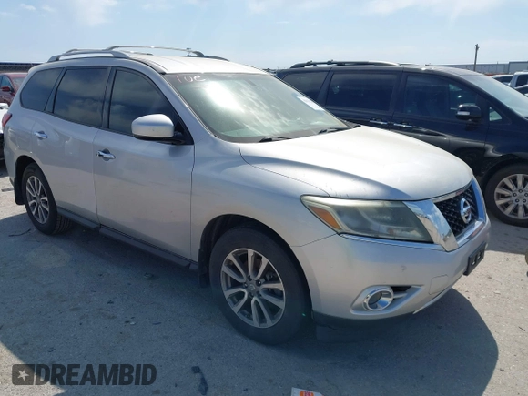 2015 Nissan Pathfinder S with VIN 5N1AR2MNXFC624659, listed as a IAAI auction lot 42033206 with 170,773 mi miles and . Bid and sale history available at DreamBid. Image 1.