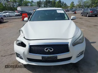 2015 Infiniti Q50 Premium with VIN JN1BV7AR0FM421592, listed as a IAAI auction lot 42070055 with 161,038 mi miles. Bid and sale history available at carsss.com. Image 12.