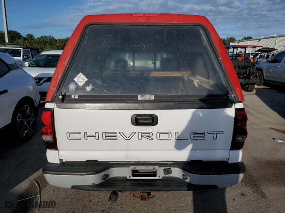 2005 Chevrolet Silverado 1500 Work Truck with VIN 1GCEC14V75Z299188, listed as a Copart auction lot 74082374 with 0 mi miles and Salvage Title. Bid and sale history available at carsss.com. Image 6.