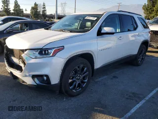 2019 Chevrolet Traverse RS with VIN 1GNERJKX2KJ208459, listed as a Copart auction lot 88147175 with 72,747 mi miles and Salvage Title. Bid and sale history available at carsss.com. Image 1.