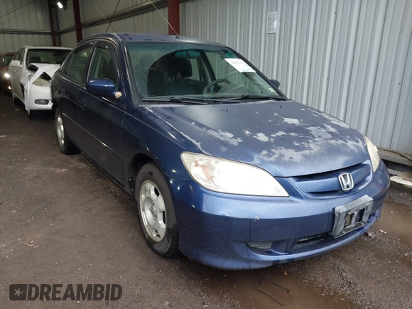 2005 Honda Civic z VIN JHMES96615S013947, wystawiony jako IAAI lot #42256113 z przebiegiem 186 062 mil mil oraz . Historia ofert i sprzedaży dostępna na DreamBid. Obrazek 1.