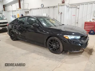 2025 Honda Civic Sport with VIN 2HGFE2F55SH512752, listed as a Copart auction lot 52079535 with 11,804 mi miles and Salvage Title. Bid and sale history available at carsss.com. Image 4.