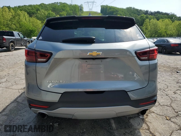 2023 Chevrolet Blazer LT with VIN 3GNKBHR4XPS171159, listed as a Copart auction lot 56434635 with 52,191 mi miles and Salvage title. Bid and sale history available at DreamBid. Image 6.