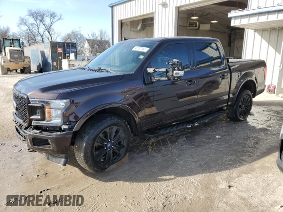 2019 Ford F-150 XL with VIN 1FTEW1E40KFB45531, listed as a Copart auction lot 48167455 with 108,434 mi miles and Salvage Title. Bid and sale history available at carsss.com. Image 1.