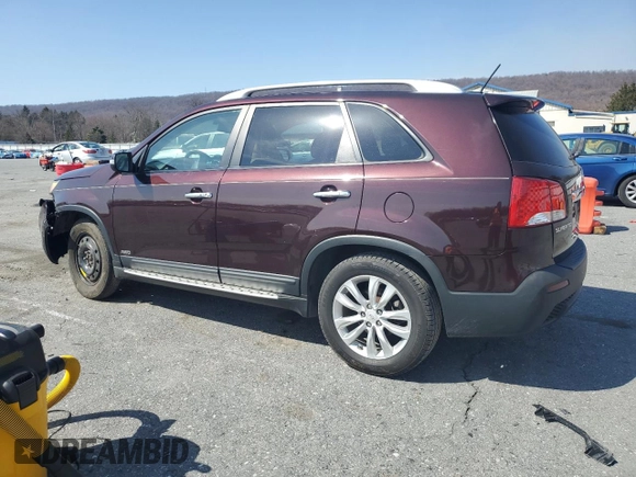 2011 Kia Sorento EX with VIN 5XYKUDA29BG156829, listed as a Copart auction lot 48613735 with 189,206 mi miles and Salvage Title. Bid and sale history available at carsss.com. Image 2.