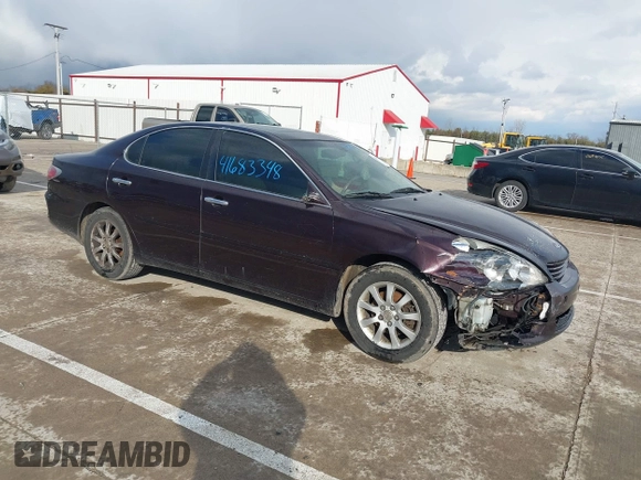 2004 Lexus ES 350 with VIN JTHBA30G445053215, listed as a IAAI auction lot 41683348 with 304,995 mi miles and . Bid and sale history available at DreamBid. Image 1.