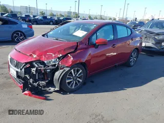 2021 Nissan Versa SV with VIN 3N1CN8EV7ML859406, listed as a IAAI auction lot 41697083 with 25,092 mi miles. Bid and sale history available at carsss.com. Image 2.