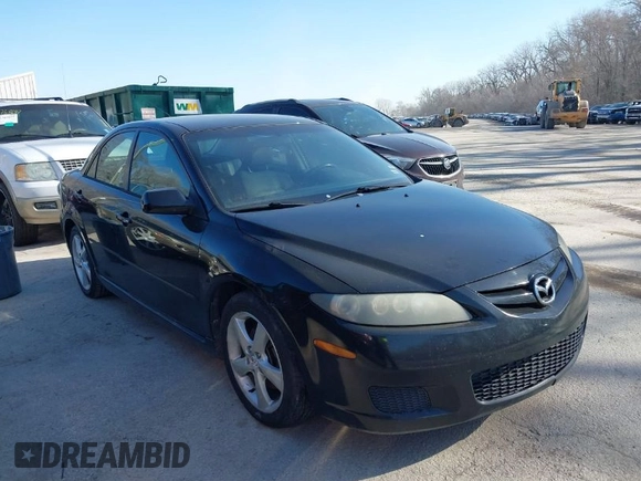2007 Mazda Mazda6 i Sport VE with VIN 1YVHP80C975M17356, listed as a IAAI auction lot 41774360 with 221,026 mi miles. Bid and sale history available at carsss.com. Image 1.