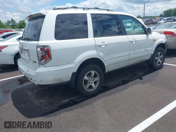 2007 Honda Pilot EX-L z VIN 5FNYF18627B024506, wystawiony jako IAAI lot #42220694 z przebiegiem 258 535 mil mil oraz . Historia ofert i sprzedaży dostępna na DreamBid. Obrazek 4.