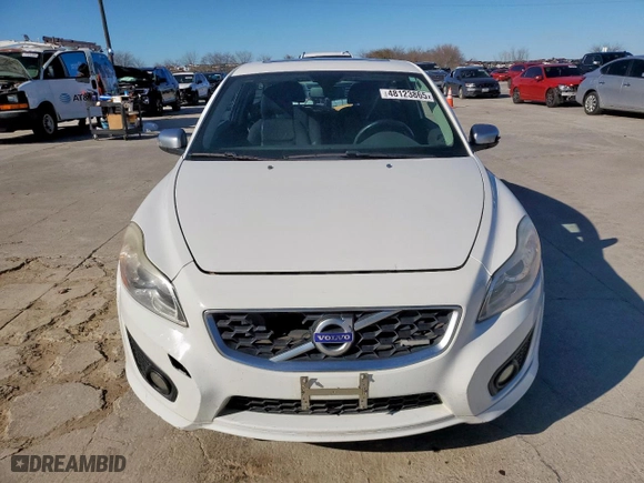 2011 Volvo C30 with VIN YV1672MK5B2233872, listed as a Copart auction lot 48123865 with 155641 miles and Clean Title. Bid and sale history available at carsss.com. Image 5.