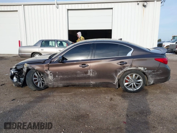 2014 Infiniti Q50 Premium with VIN JN1BV7AR1EM704808, listed as a IAAI auction lot 41854249 with 78,482 mi miles and . Bid and sale history available at DreamBid. Image 15.