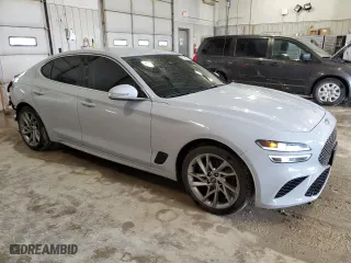 2022 Genesis G70 2.0T with VIN KMTG34TA2NU092828, listed as a Copart auction lot 47296105 with 15,737 mi miles and Salvage Title. Bid and sale history available at carsss.com. Image 4.