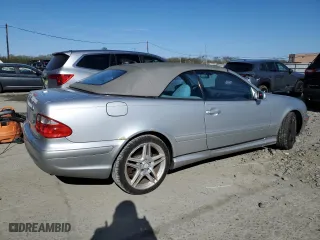 2003 Mercedes-Benz CLK-Class 4.3L with VIN WDBLK70G13T133977, listed as a Copart auction lot 52279065 with 130,459 mi miles and Salvage Title. Bid and sale history available at carsss.com. Image 3.